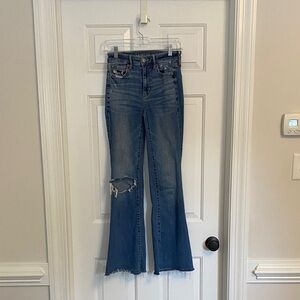 American Eagle Outfitters Blue Flare Jeans